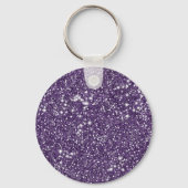 Neppa Paarse Glitter Textuur Uiterlijk & Aangepast Sleutelhanger (Achterkant)