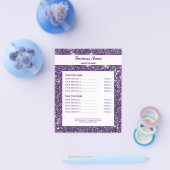 Neppa Paarse Glitter Textuur Uiterlijk Met Aangepa Flyer (Enkel)
