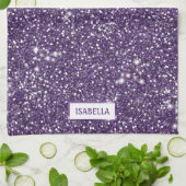 Neppa paarse glitter textuurlook met aangepaste na theedoek (Gevouwen)