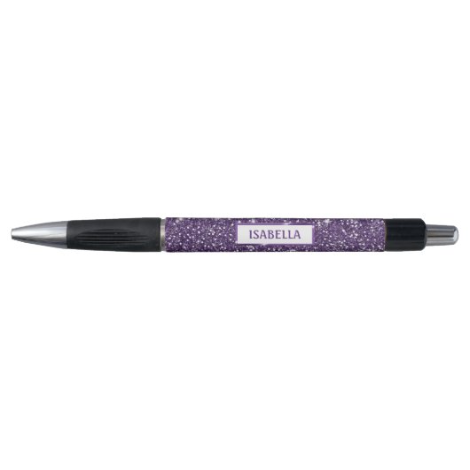 Neppaarse Glitter Textuur Uiterlijk Met Aangepaste Pen (Voorkant)