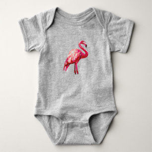 Nepparel Bedrukte Tropische Flamingo Vogel Baby Romper