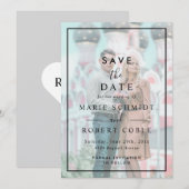 Nepparel Effect Foto Huwelijk Save The Date Kaart (Voorkant / Achterkant)