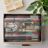 Nepparel Glas Oude Auto voor Decoupage  Tissuepapier (Geschenk)