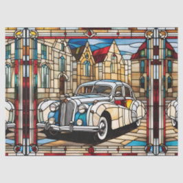 Nepparel Glas Oude Auto voor Decoupage Tissuepapier