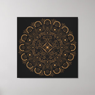 Nepparel Kralen Mandala Canvas Afdruk