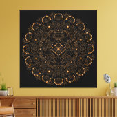 Nepparel Kralen Mandala Canvas Afdruk (Insitu (Woonkamer))