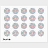Nepparelmoer ronde sticker (Vel)