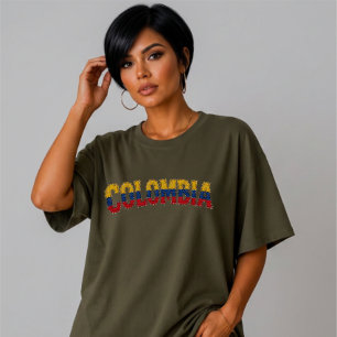 Neppatchwork Colombia Land trots trots Retro Tri-Blend Shirt
