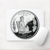 Neppe Alabama State Quarter Spirit of Courage Muismat (Met muis)