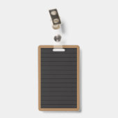 Neppe briefbord jongetje student gangpas badge (Achterkant met clip)