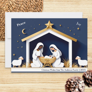 Neppe Papercraft Kerststal Vrede & Vreugde Kerstmi Feestdagenkaart