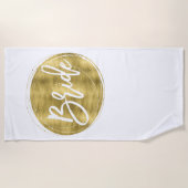 Neppebruid Strandhanddoek Strandlaken (Voorkant)