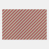 Nepperig kraftpapier met sterren, strepen en polka inpakpapier vel (Voorkant 2)