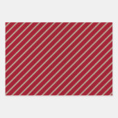 Nepperig kraftpapier met sterren, strepen en polka inpakpapier vel (Voorkant)