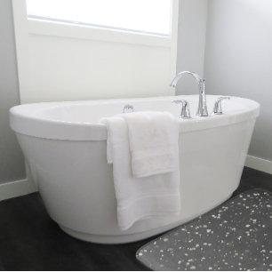 Neppige Grijze Terrazzo Badmat