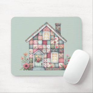 Neppige Patchwork Cottagecore Bloemige Huis Muismat