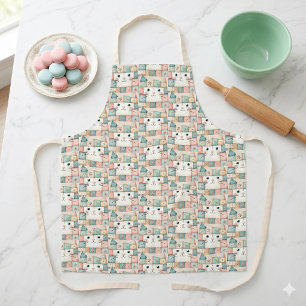 Neppige Patchwork Pastel Kitty Cottage Schort