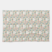 Neppige Patchwork Pastel Kitty Cottage Theedoek (Horizontaal)