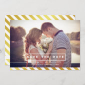 NEPS GELE FOLIE FOTO SAVE THE DATE-AANKONDIGING SAVE THE DATE (Voorkant / Achterkant)