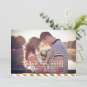 NEPS GOUDFOLIE FOTO SAVE THE DATE-AANKONDIGING SAVE THE DATE (Staand voorkant)