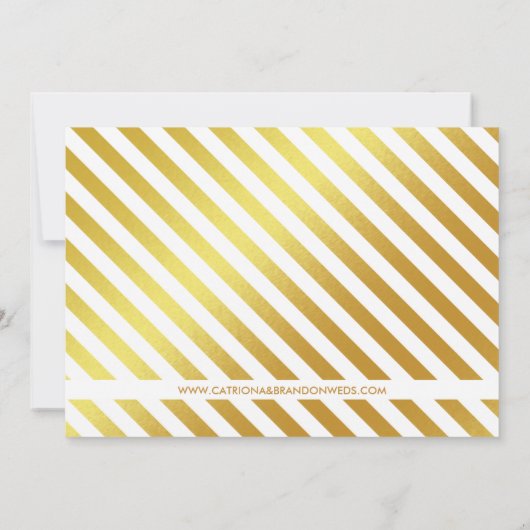 NEPS GOUDFOLIE FOTO SAVE THE DATE-AANKONDIGING SAVE THE DATE (Achterkant)