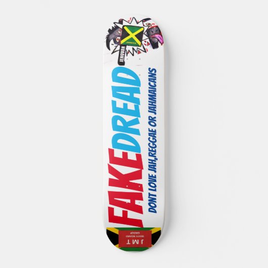 NEPSCHAATS Fake Dread Persoonlijk Skateboard (Voorkant)