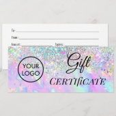 nepschitter opaal logo cadeaubon (Voorkant / Achterkant)