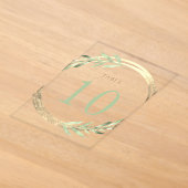 nepsilhouet en groen Tafelnummer 10 (Laagn)