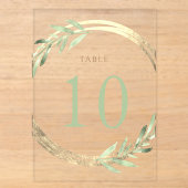 nepsilhouet en groen Tafelnummer 10 (Voorkant)