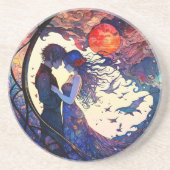 Nepstained Glass Zandstenen Onderzetter voor Koppe (Voorkant)