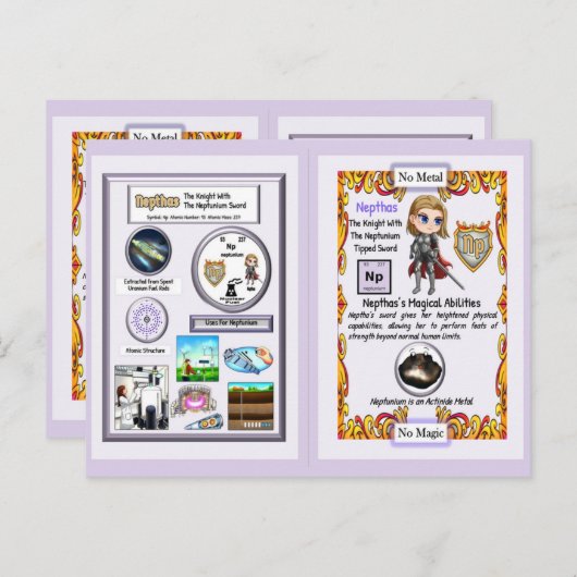 Nepthas - Knight Neptunium Sword Briefkaart (Voorkant / Achterkant)