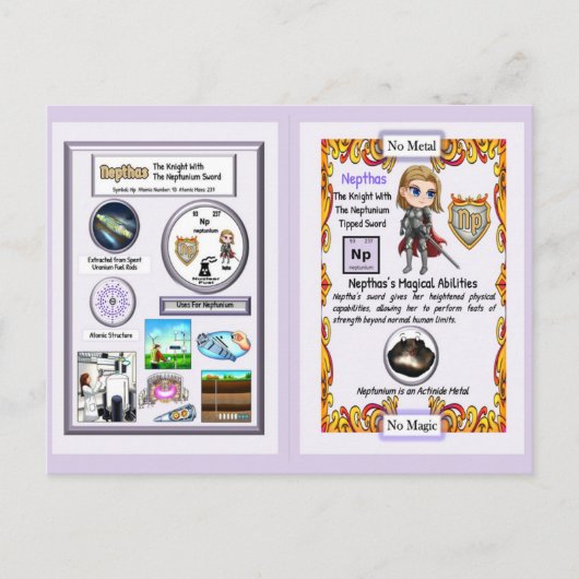 Nepthas - Knight Neptunium Sword Briefkaart (Voorkant)