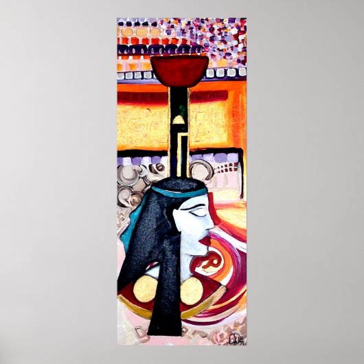 NEPTHYS EGYPTIAN GODDESS ART Print (Voorkant)
