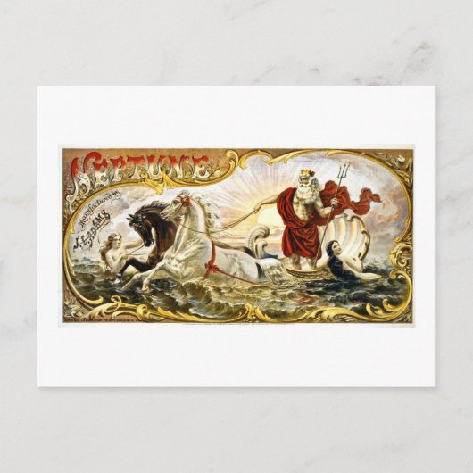 Neptune 1866 -  etiket briefkaart (Voorkant)