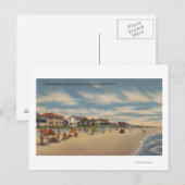 Neptune Beach, FL - Uitzicht van Ocean Front Homes Briefkaart (Voorkant / Achterkant)