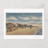Neptune Beach, FL - Uitzicht van Ocean Front Homes Briefkaart (Voorkant)