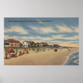 Neptune Beach, FL - Uitzicht van Ocean Front Homes Poster (Voorkant)