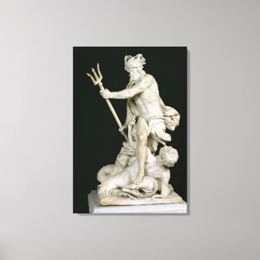 Neptune Calming the Waves, 1757 Canvas Afdruk (Voorkant)