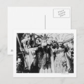 Neptune en Miss America op Carnival Foto Briefkaart (Voorkant / Achterkant)