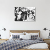 Neptune en Miss America op Carnival Foto Canvas Afdruk (Insitu (Slaapkamer))