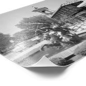  Neptune fontain, Kansas City Foto Afdruk (Hoek)