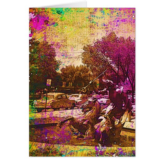 Neptune Fountain Colorful Grunge (Voorkant)