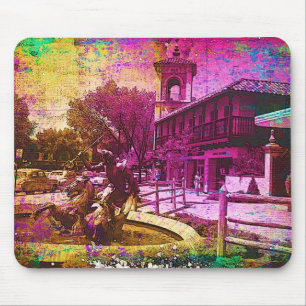  Neptune Fountain Colorful Grunge Muismat