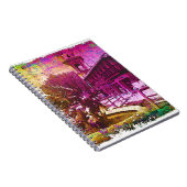  Neptune Fountain Colorful Grunge Notitieboek (Rechterzijde)