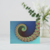 Neptune - Fractal Art Briefkaart (Staand voorkant)