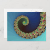 Neptune - Fractal Art Briefkaart (Voorkant / Achterkant)