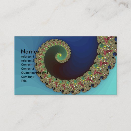 Neptune - Fractal Art Visitekaartje (Voorkant)