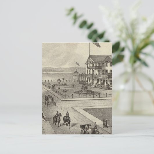 Neptune House, Ocean Beach, NJ Briefkaart (Staand voorkant)