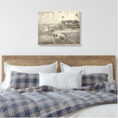 Neptune House, Ocean Beach, NJ Canvas Afdruk (Insitu (Slaapkamer))