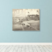 Neptune House, Ocean Beach, NJ Canvas Afdruk (Insitu (Houten vloer))